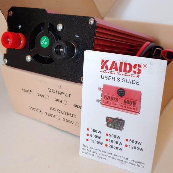 KAIDS Power Inverter Full Power 600W Car Inverter - Picture 4 of 4
